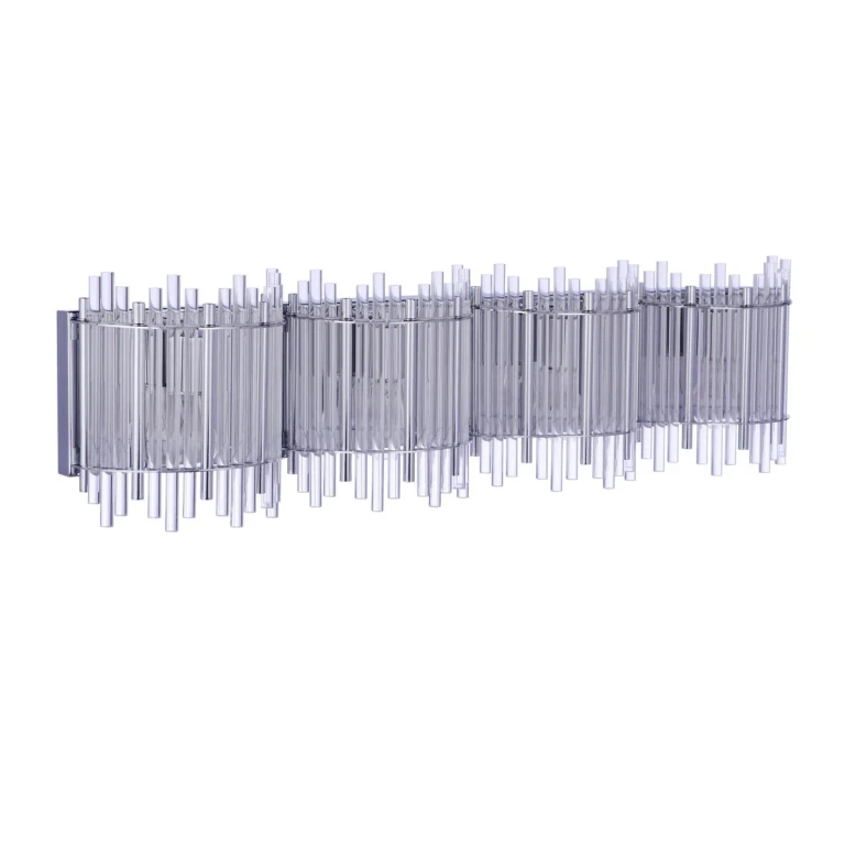 Chrome Four Light Vanity from the Reveal Collection