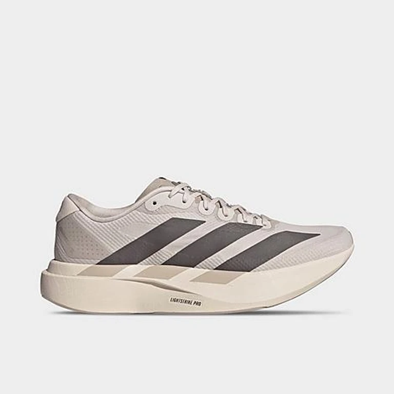 adidas Women's Adizero EVO SL Running Shoes in Putty Mauve/Charcoal/Iron Metallic Size: 6.0
