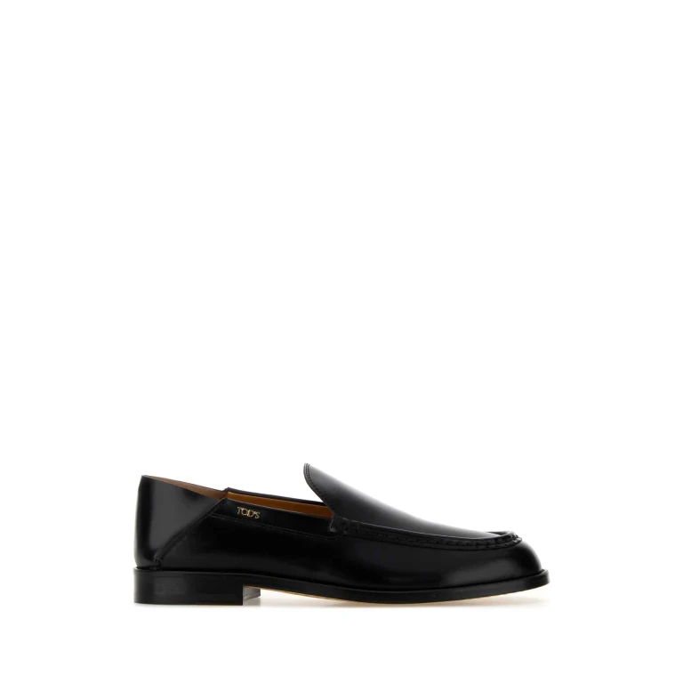 Tod's Black Leather Loafers