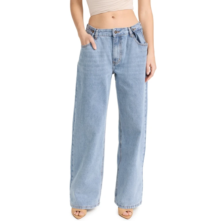 Lioness She's All That Jeans Washed Blue XXL