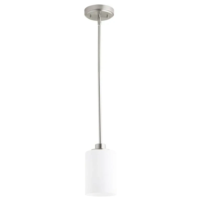 Quorum Lancaster 5" Pendant Light in Satin Nickel