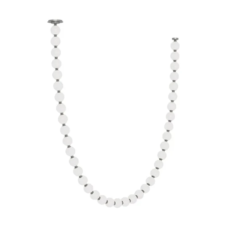 Polished Nickel LED Chandelier from the Perle Collection