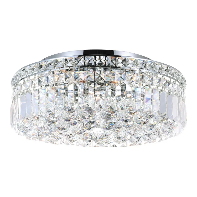 Chrome Five Light Flush Mount from the Colosseum Collection