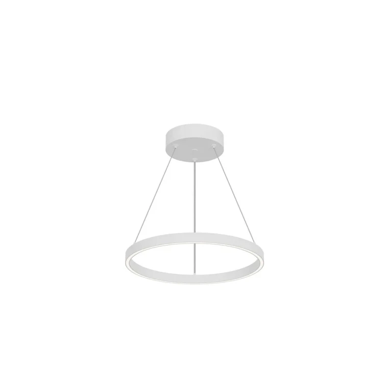 White LED Pendant from the Cerchio Collection