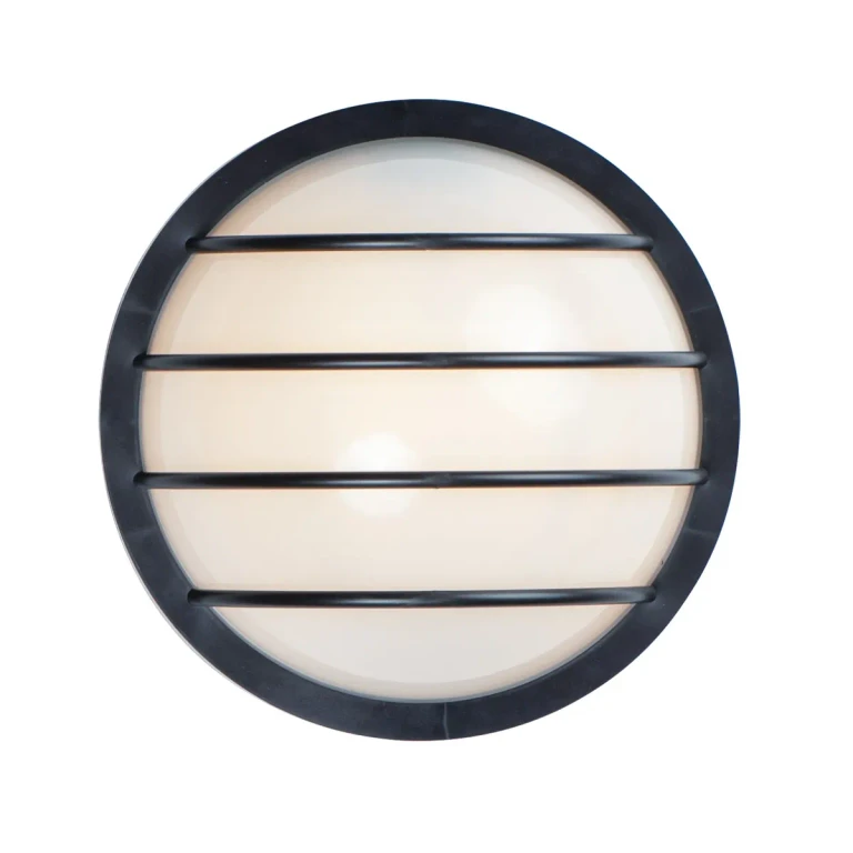 Black One Light Outdoor Wall Lantern from the Bulwark Collection