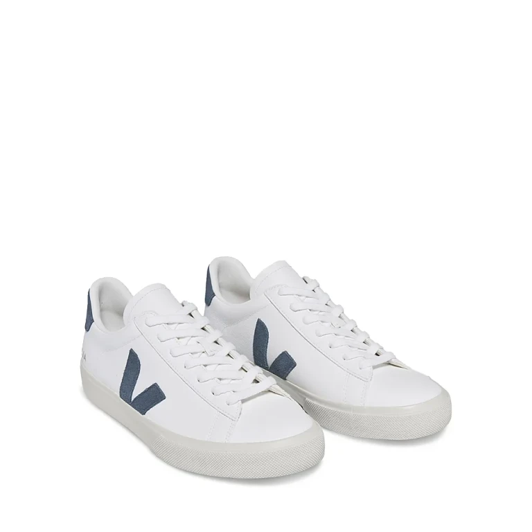 Veja Men's Campo Low Top Leather Sneakers in White California