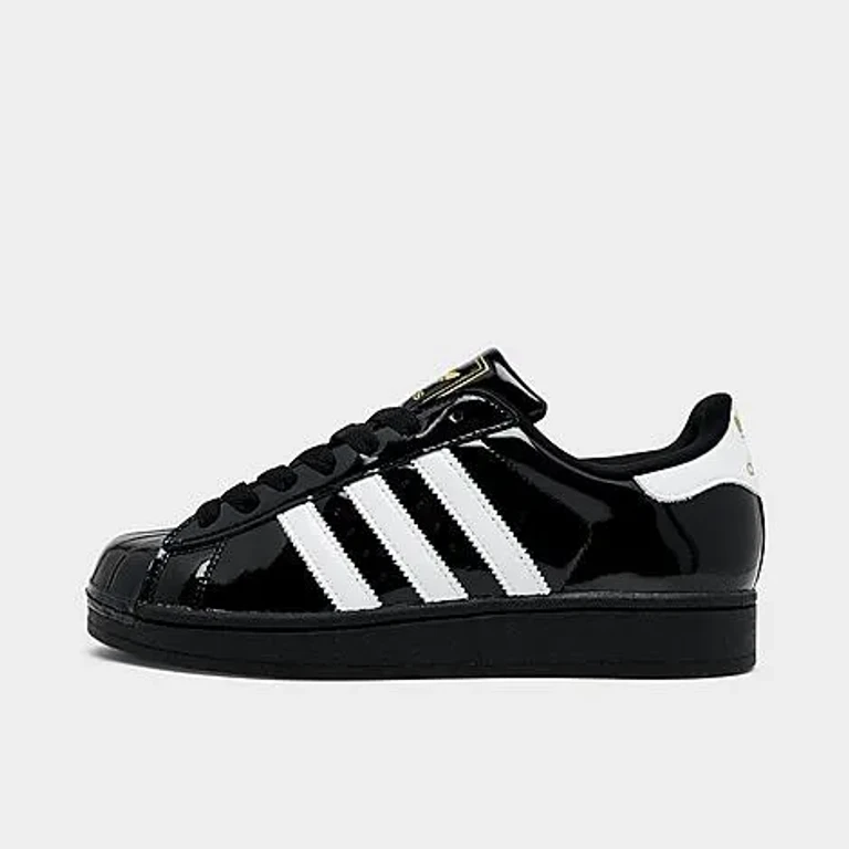 adidas Women's Originals Superstar Casual Shoes in Core Black/Cloud White/Gold Metallic Size: 5.0