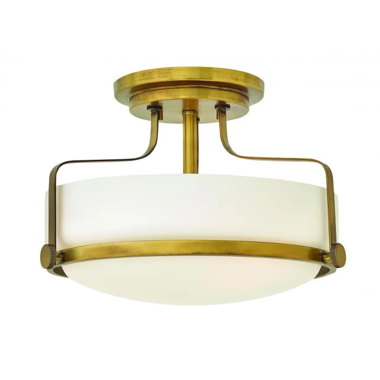 Heritage Brass LED Flush Mount from the Harper Collection