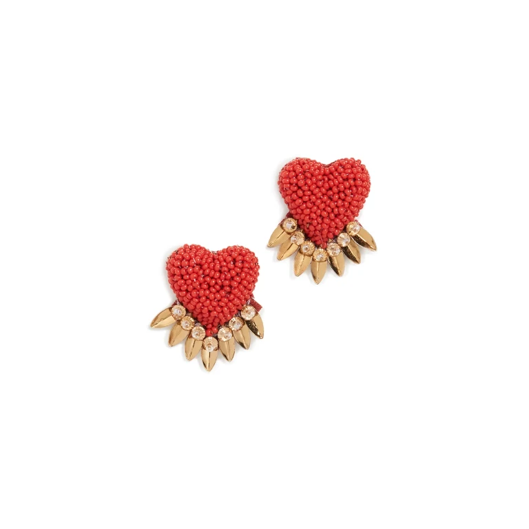 Deepa by Deepa Gurnani Danika Earrings Red One Size