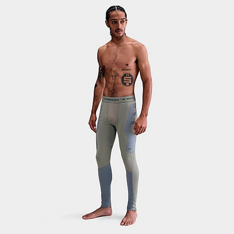 Nike Men's Tech Therma-FIT Base Layer Tights in Black/Anthracite/Anthracite Size: 3XL