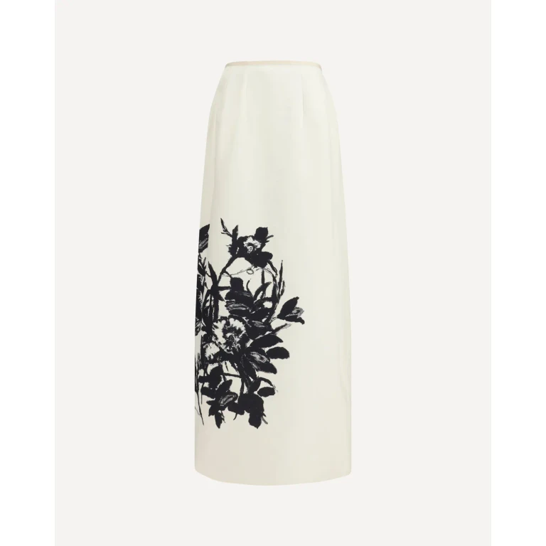 CRIDA MILANO Long linen and cotton Skirt Female 3