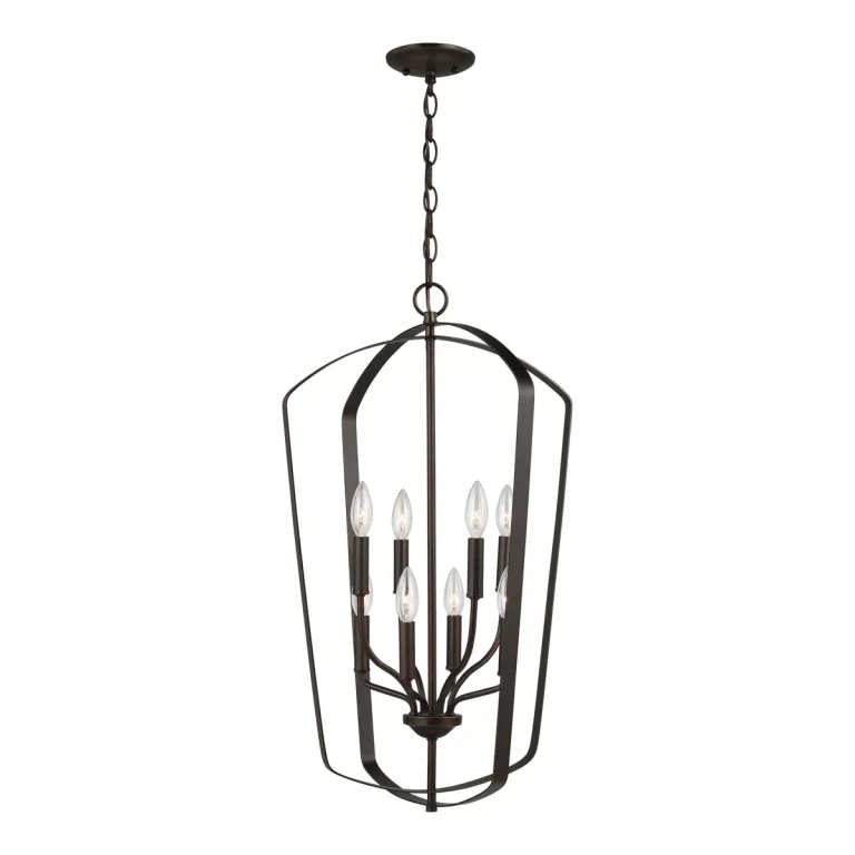 Romee 8-Light Foyer Light in Bronze