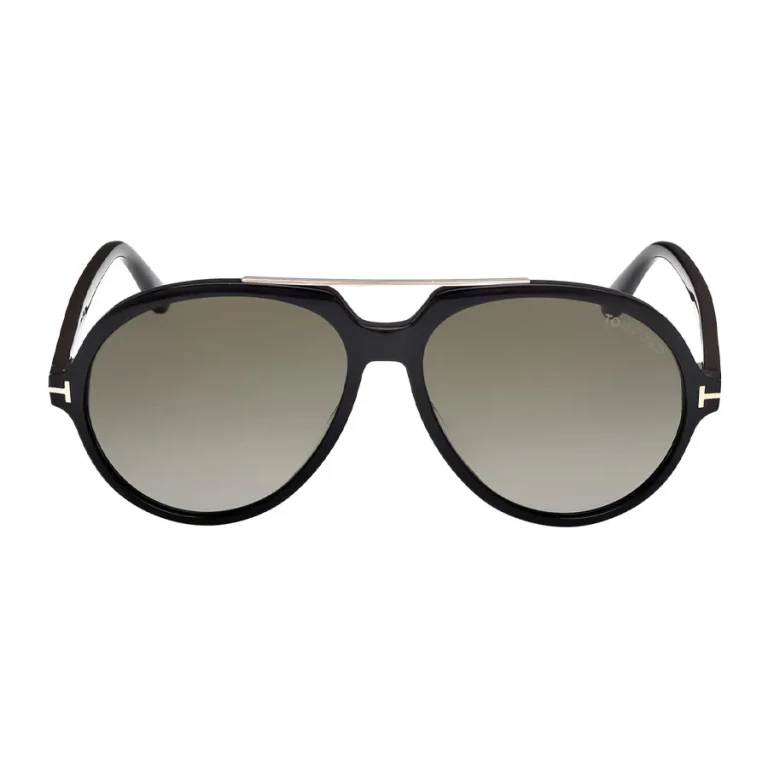 Tom Ford Aalto Smoke Gradient Pilot Mens Sunglasses FT1210 01B 59