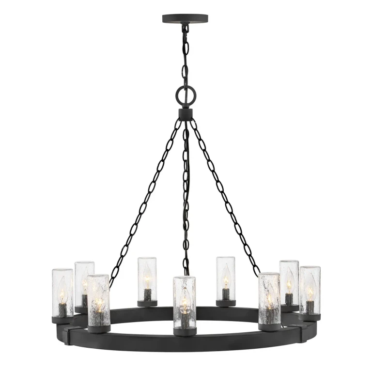 Black LED Chandelier from the Sawyer Collection