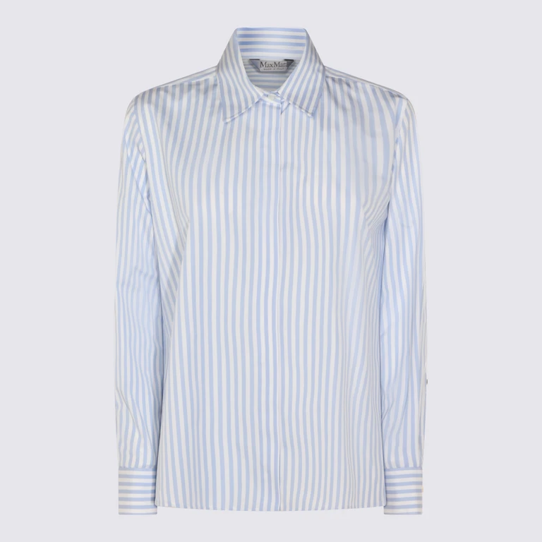 Max Mara Shirts Clear Blue _100 % Co - Women