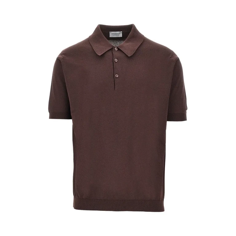 JOHN SMEDLEY Cotton knit polo shirt Man S