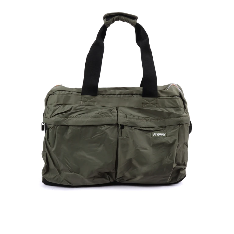 K-Way ARDELU TRAVERL BAG Green Textile Paper Handbag - Women