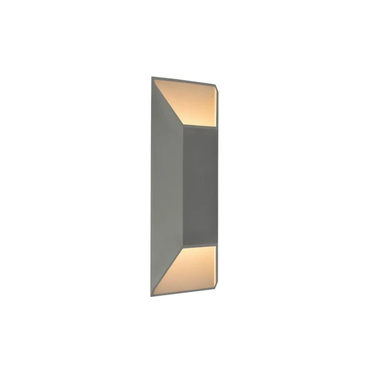 Avenue Outdoor 2-Light LED Outdoor Wall Mount in Silver