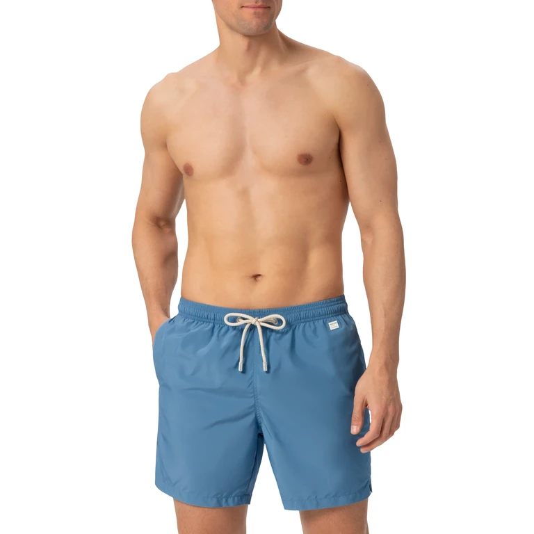 Mc2 Saint Barth Lightweight Fabric Dusty Blue Swim Shorts Lighting Pantone Pantone Special Edition Swimshort - Men
