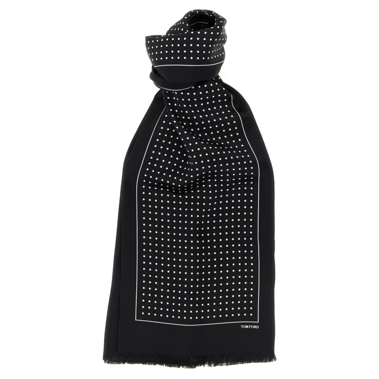 Tom Ford Polka Dot Silk Scarf