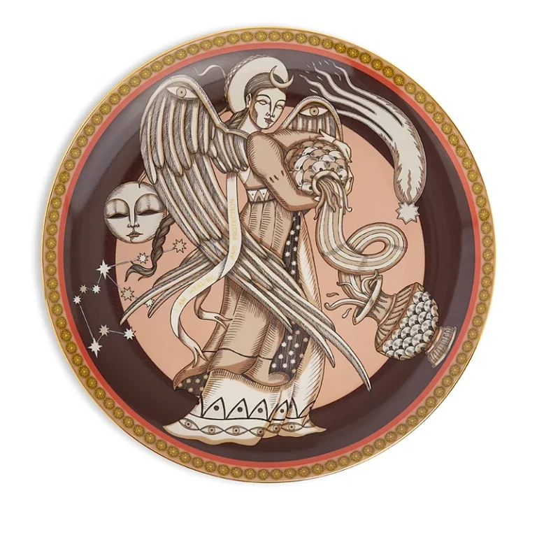 La DoubleJ Angel Brown Decorative Plate