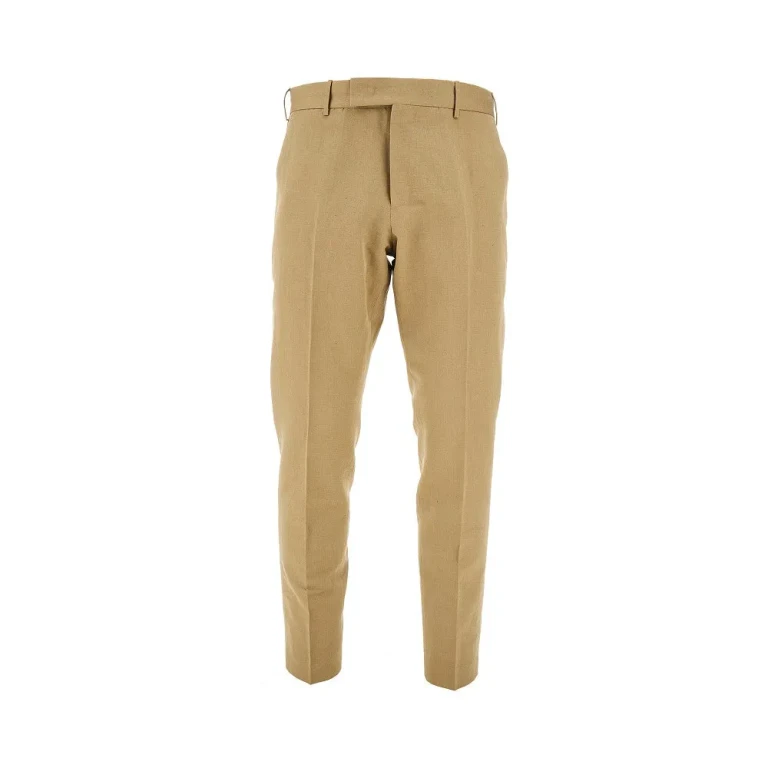 Pantaloni PT Torino Edge in misto cotone e lino