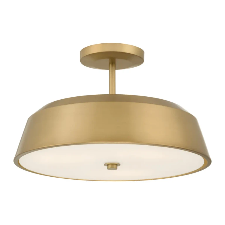 Legacy Brass Semi-Flush Mount from the Trellwyn Collection