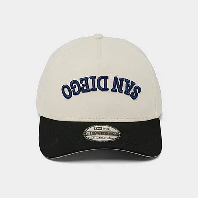 San Diego Padres MLB Upside Down Wordmark 9FORTY A-Frame Snapback Hat