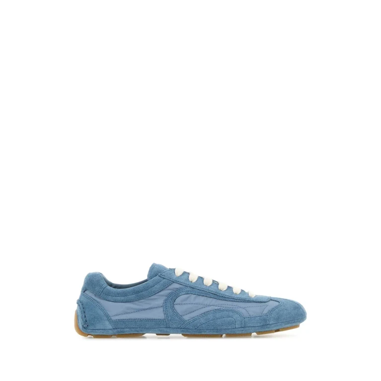 Light Blue Suede And Re-nylon Montecarlo Re-edition 2005 Sneakers