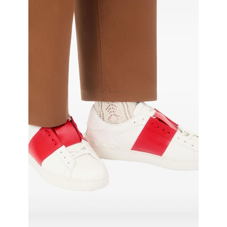 Valentino Garavani Sneakers Red Calf Leather - Men