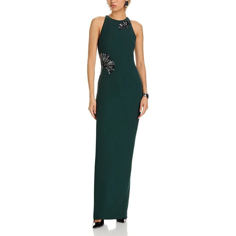 Safiyaa Saysha Embellished Sleeveless Gown
