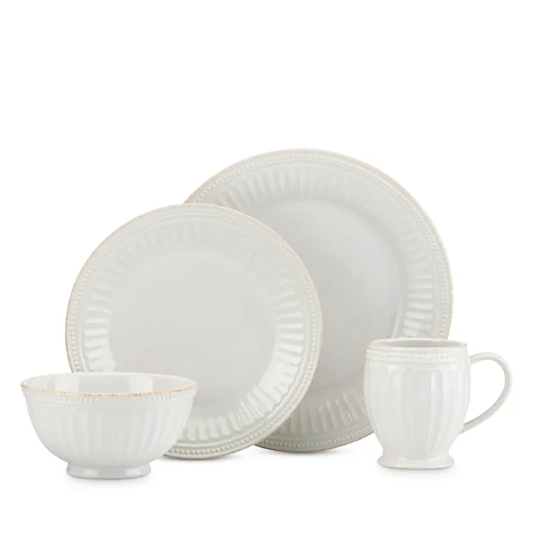 Lenox French Perle Groove 4 Piece Place Setting
