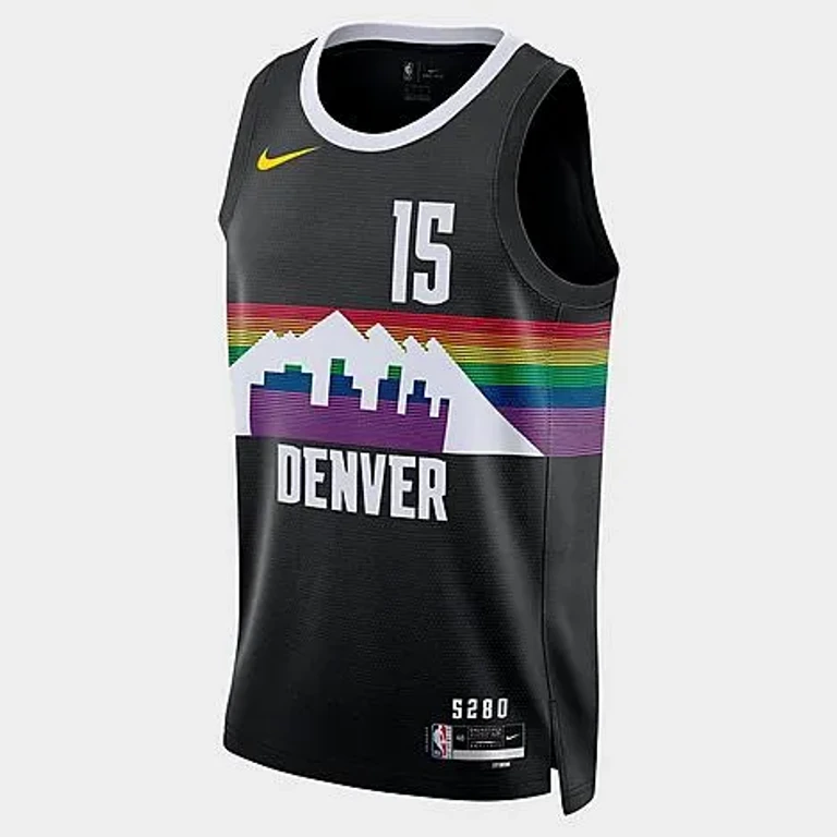 Nike Men's Nikola Jokić Denver Nuggets NBA City Edition Swingman Basketball Jersey in Black Size: XS