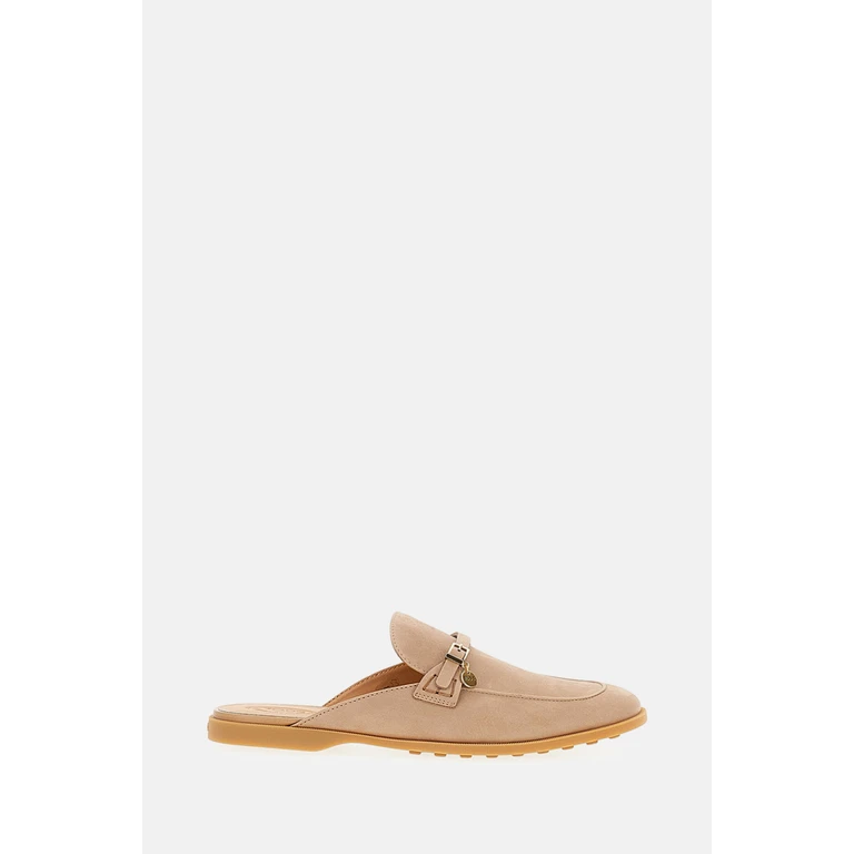 Tod's Tods Flat Shoes Pink Calfskin - Women