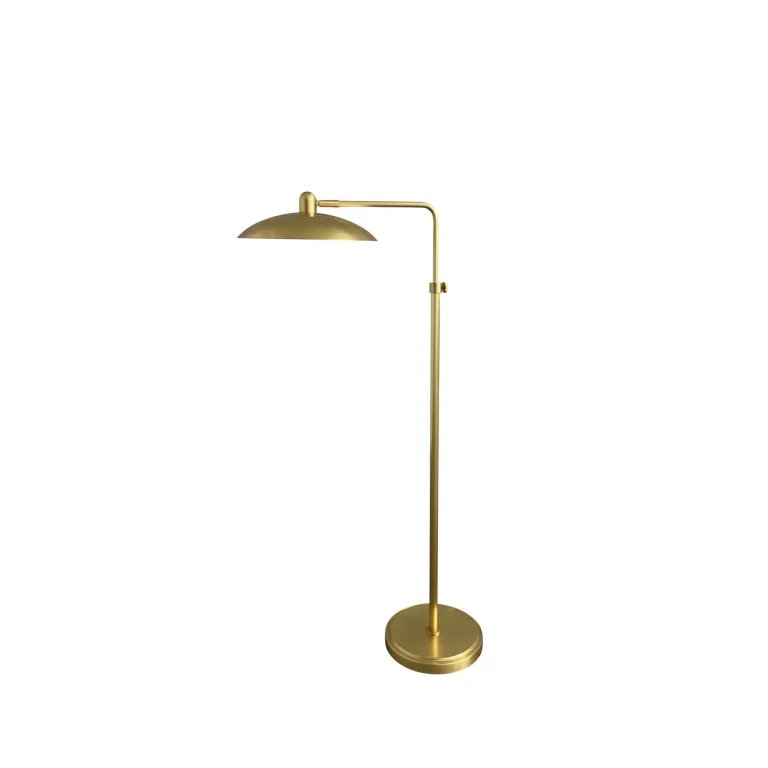 Ridgeline 1-Light LED Floor Lamp in Natural Brass