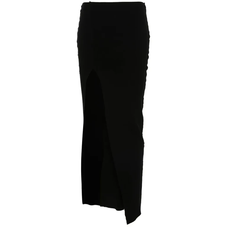 Saia midi de malha Rick Owens