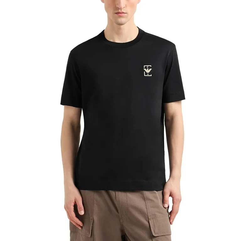 Emporio Armani Cotton Printed Box Logo Tee