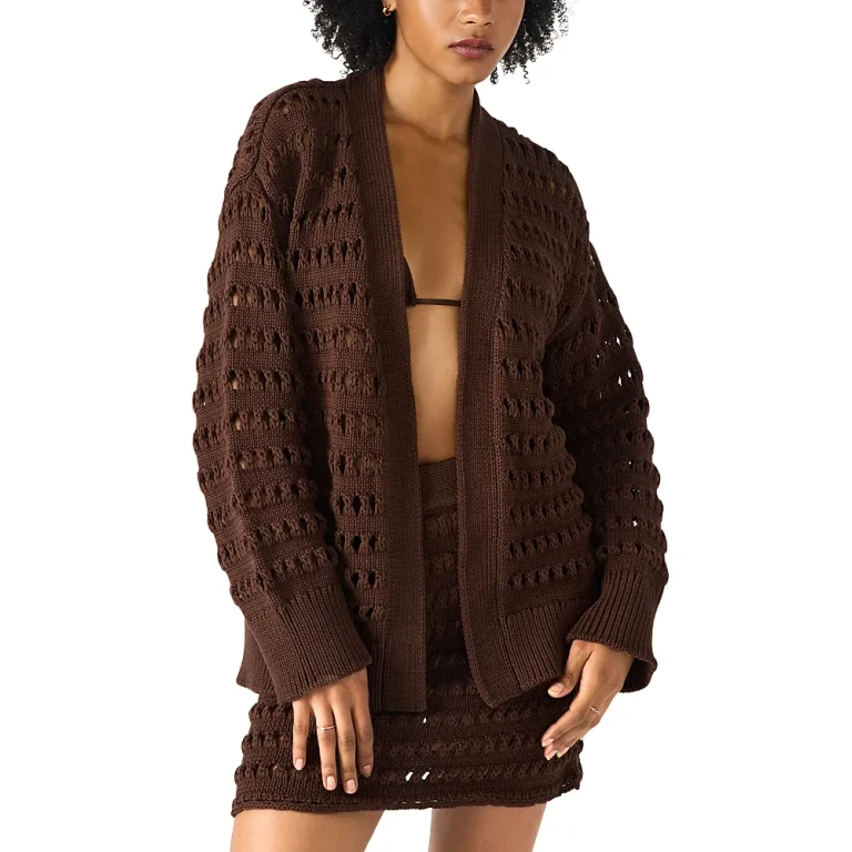 Steve Madden Eastyn Crocheted Cardigan