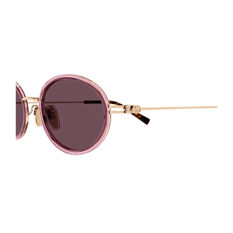 Gucci GG1980S Linea Emblem 003 Pink Gold Violet Oro Injected/ Metal Occhiali Da Sole - Women