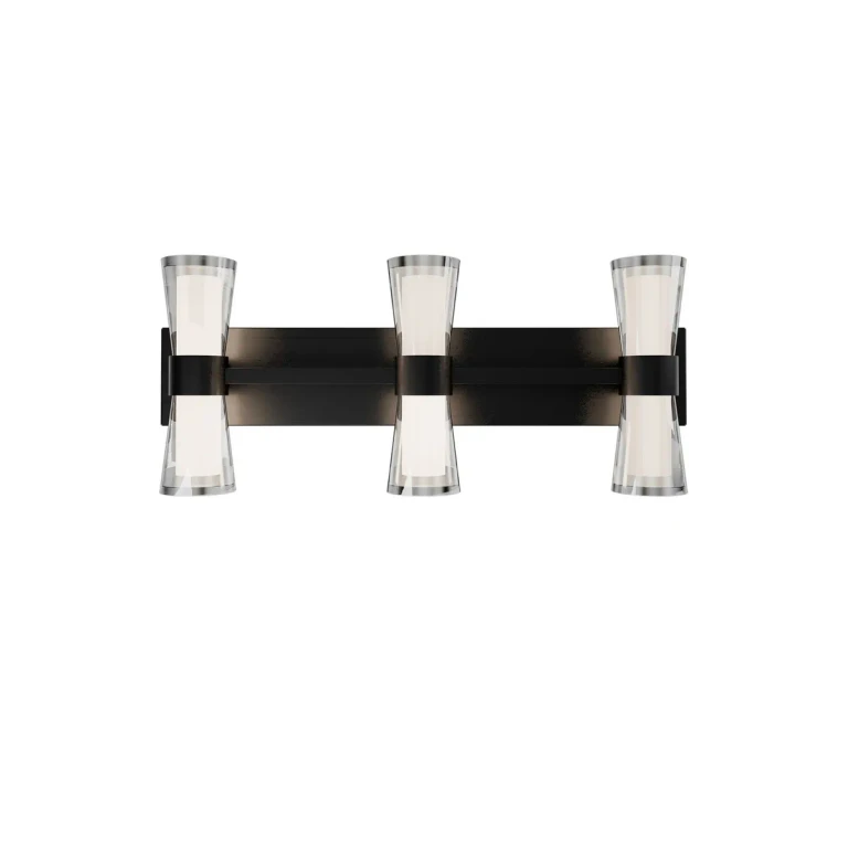 Black LED Wall Sconce from the Hourglass Collection