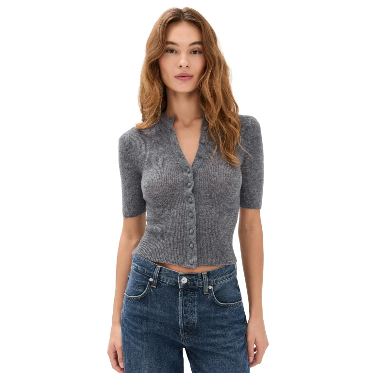 Citizens of Humanity Tabitha Cardigan Charcoal Heather XS