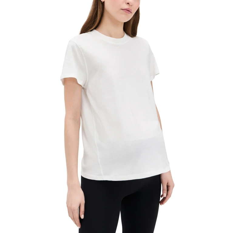 HATCH The Washed Cotton Crew Neck Tee Washed Black XS