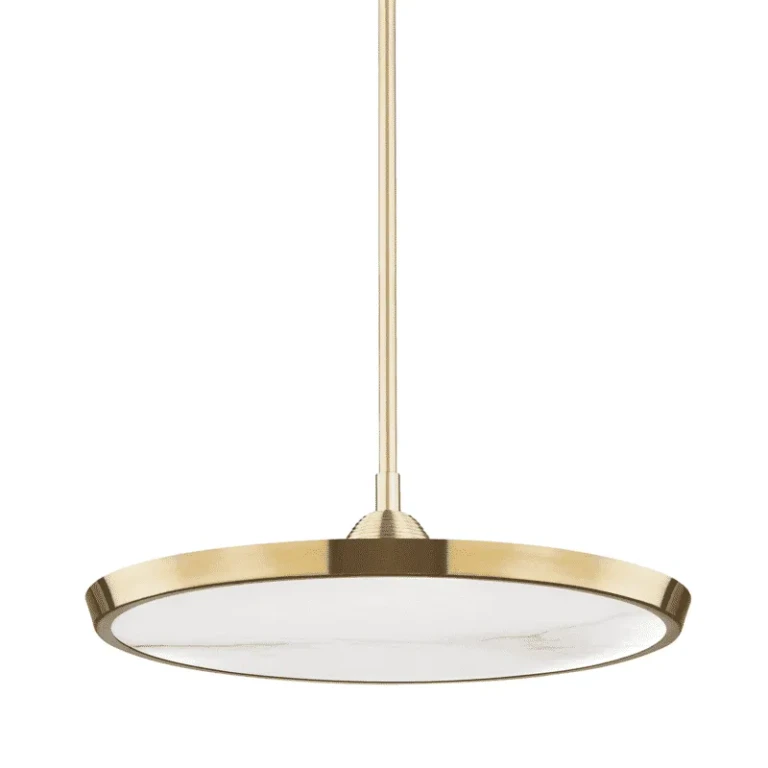 Draper Pendant Light in Aged Brass