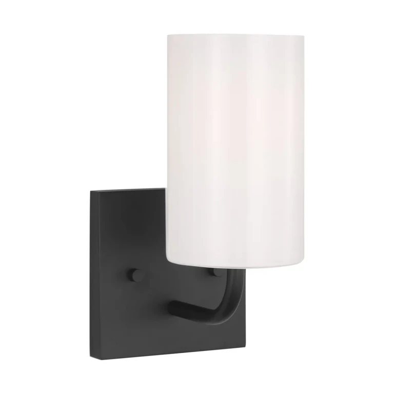 Midnight Black Bathroom Vanity Light from the Rhett Collection