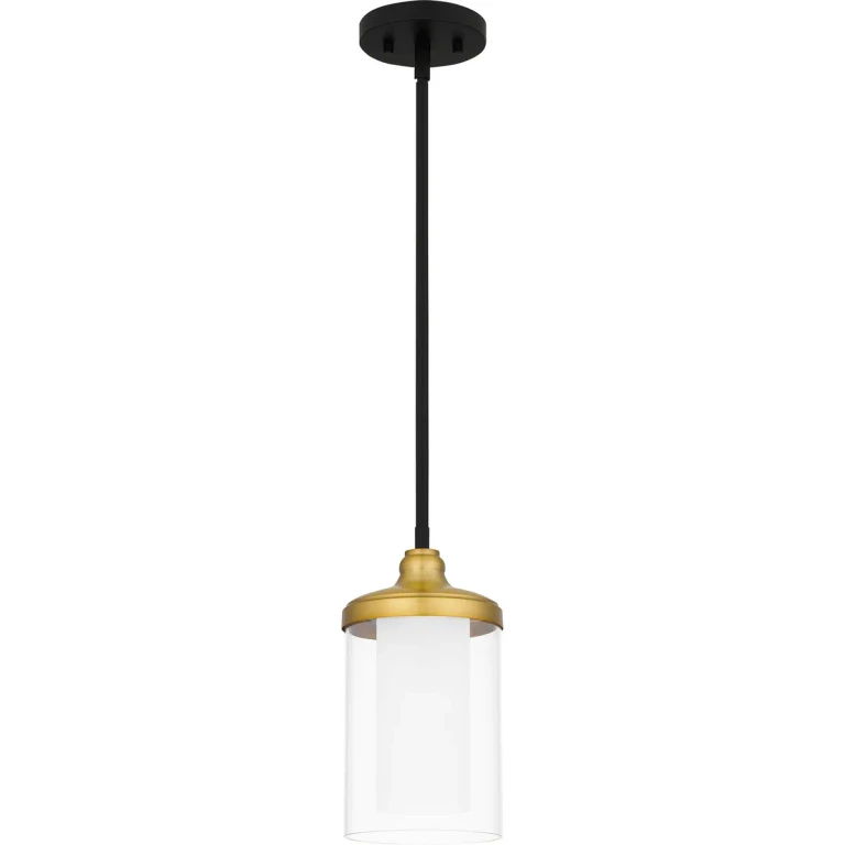 Matte Black One Light Mini Pendant from the Rowland Collection
