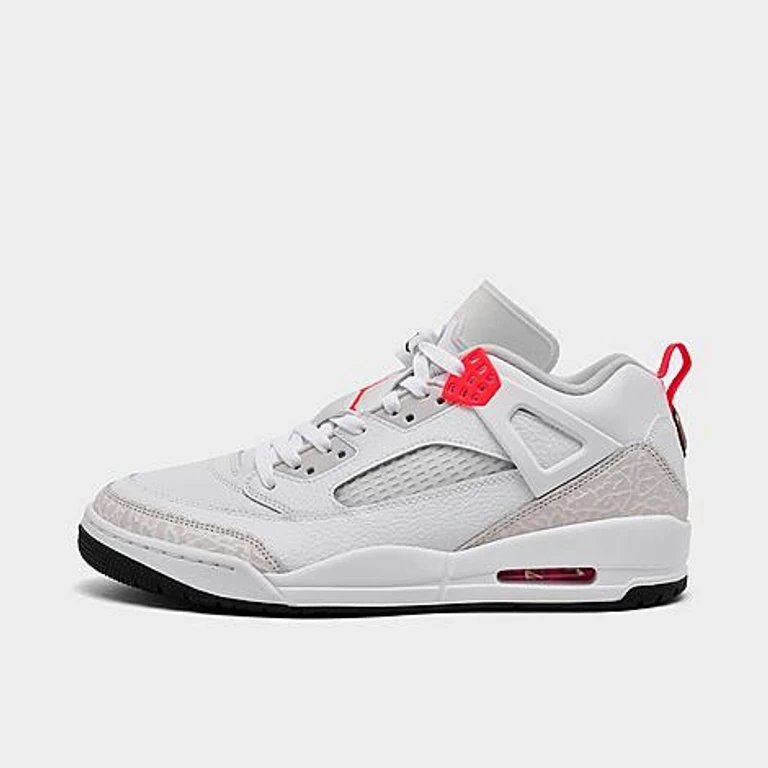 Jordan Men's Spizike Low Casual Shoes in White/Vast Grey/Black Size: 7.5