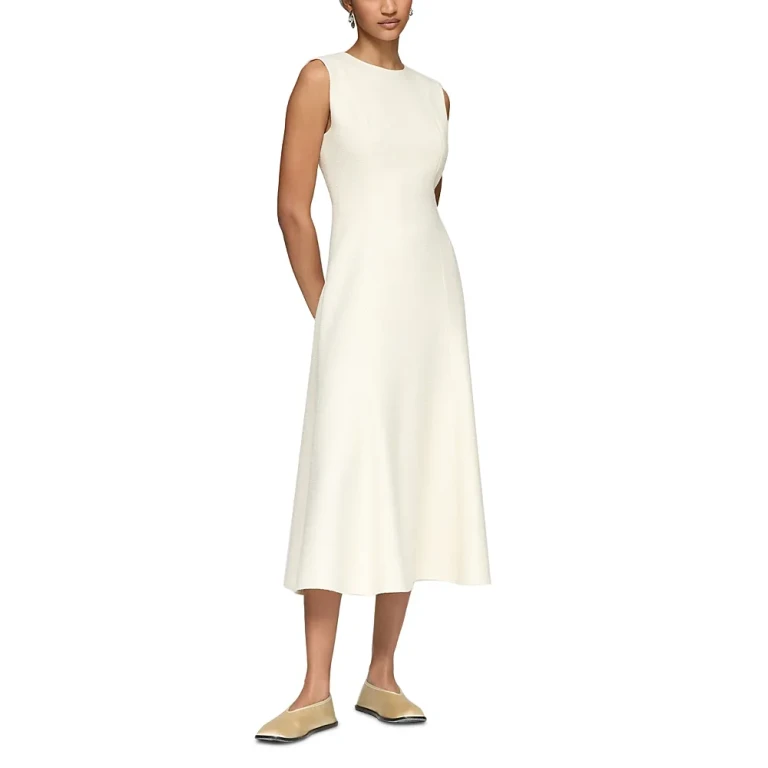 Lafayette 148 New York Textured Midi Dress