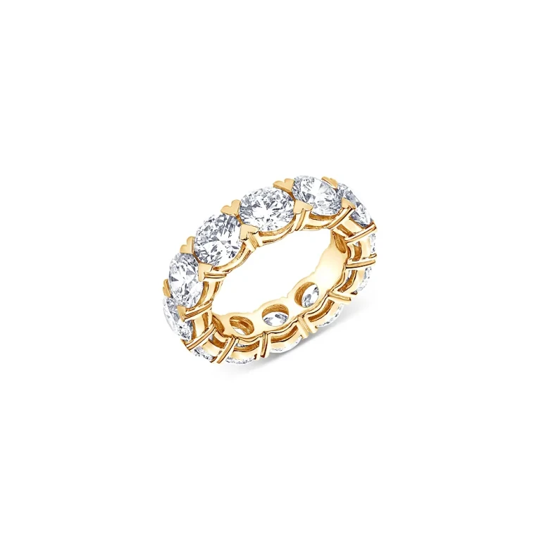 Certified Lab Grown Diamond Eternity Band in 18K Yellow Gold, 10.05 tcw