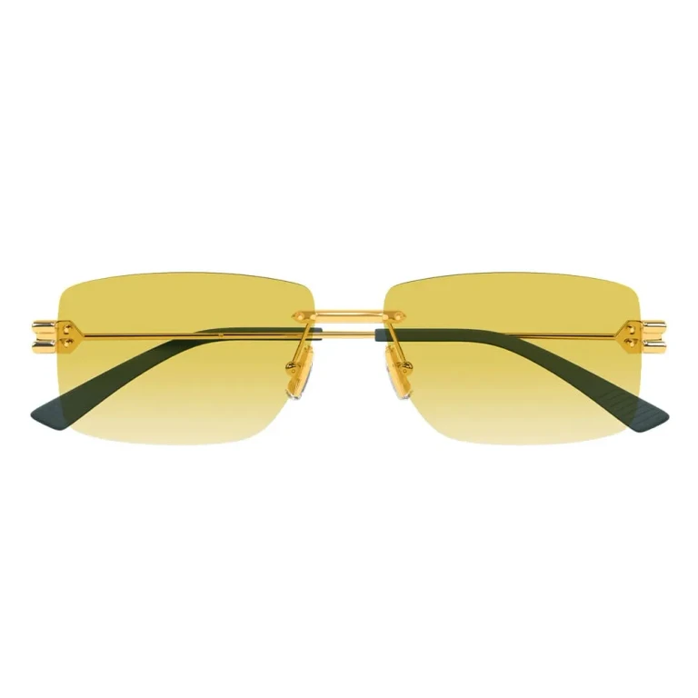 Bottega Veneta Eyewear Bv1126s-006 - Gold Sunglasses