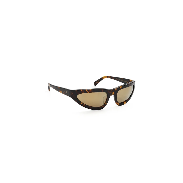 Elisa Johnson Sham Sunglasses Brown Tort Gold Mirror Lens One Size